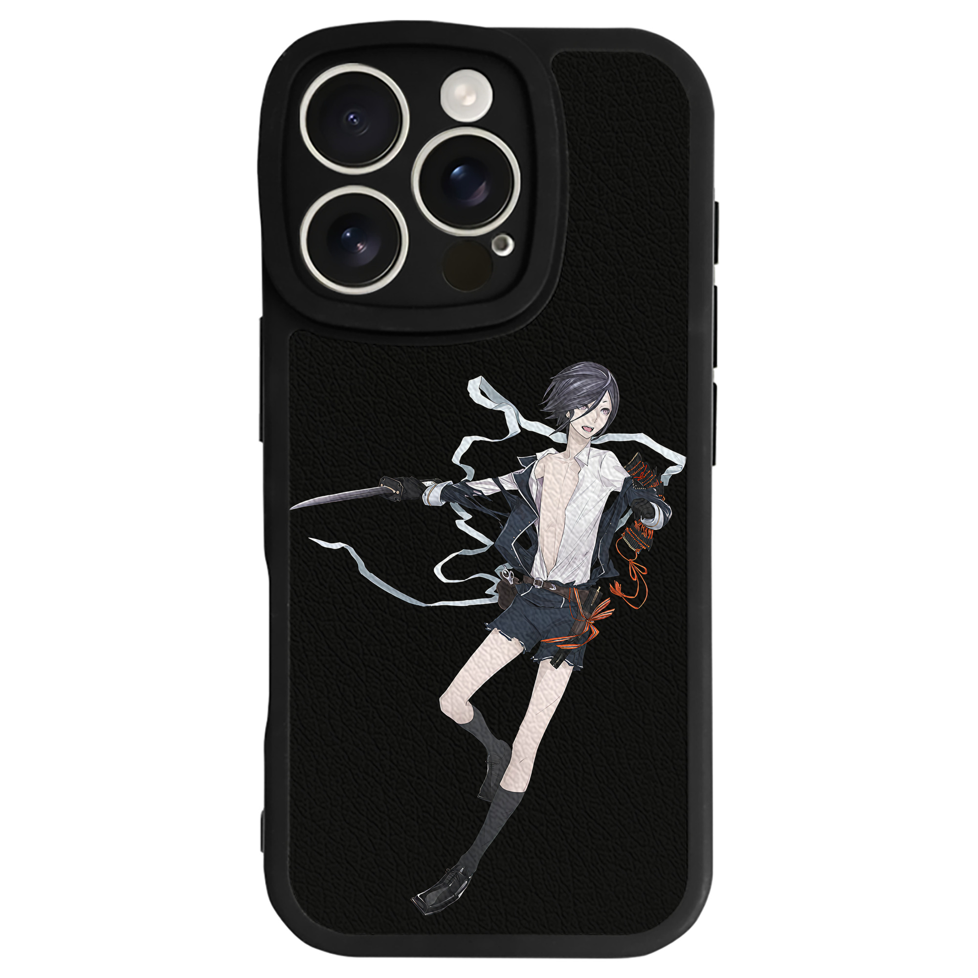 （画像用） 刀剣乱舞 Touken Ranbu 【iPhone 16シリーズ対応】シリコンスマホケース（レザー調） 材質：シリコン